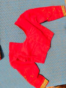 Red Embroidered Lehenga Choli Set