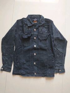 Distressed Denim Jacket (Size-M)