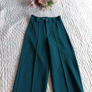 Green Wide Leg Pants