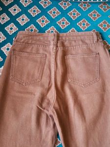 Brown Straight Pants