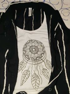 Black Colored Shirt Style Sleeveless Crop Top