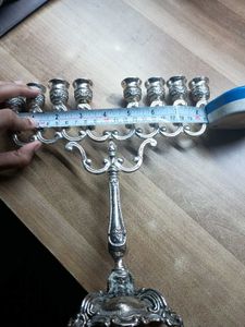 Ner Mitzvah Silver Plated Candle Stand