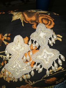 Beautiful White Earrings