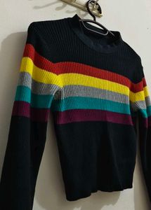 Striped Knit Sweater