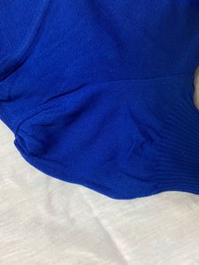 Trendy Blue Crop Top