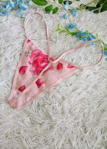 Floral Pink Thong