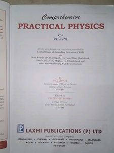 Comprehensive Practical Physics Class XI
