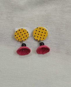 Handmade Textile Earrings
