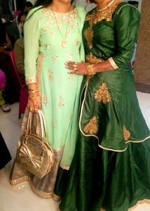 Party Wear Shrara Suit With Dupatta