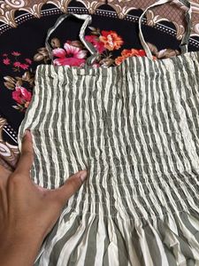 Striped Smocked Tank Top