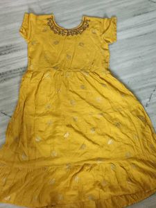 Yellow Tiered Dress
