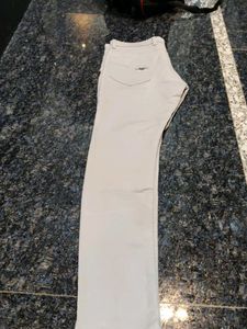 Beige Casual Pants