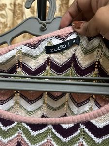 Patterned Knit Top