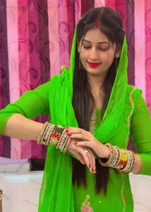 Green Embroidered Kurta Set