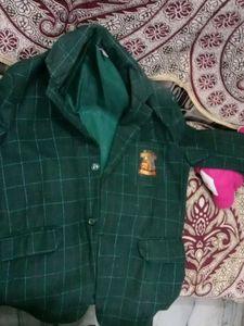 Green Checkered Blazer