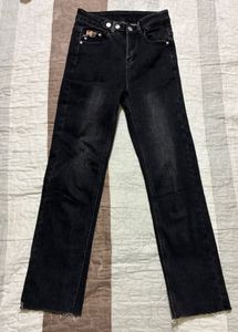 Black straight Leg Jeans