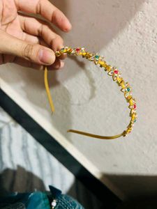 Gold Flower Headband