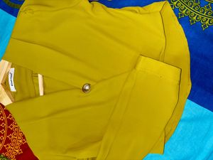 Kiwi Girl Olive Green Cropped Blouse