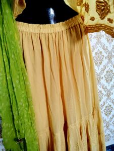 PROBLI Chicken Work Pure Chicke Brand Gharara Set