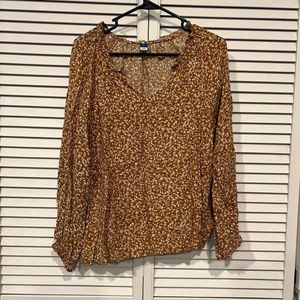 old Navy Floral Print Blouse