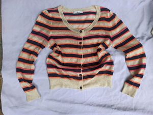 Striped Knit Cardigan