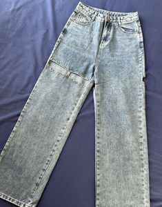 Distressed Wide Leg Jeans