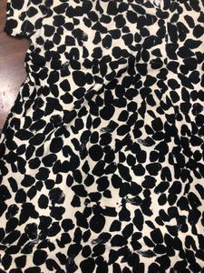 H&amp;M Animal Print V-Neck Mini Dress