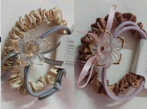 Floral Hair Tie Set, Korean bands