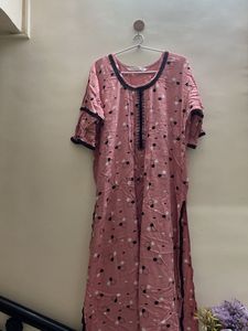 Pink Printed Kurta