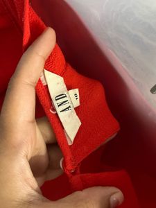 Pintrest Elegant Red Ruffled Midi Dress