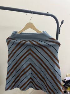 Striped Chevron Knit Top