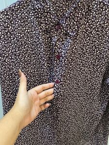 Floral Print Button-Down Shirt