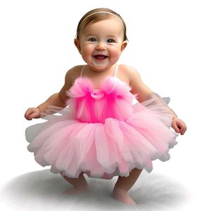 Bright Baby Pink Princess TuTu Dress