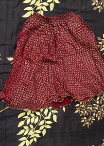 Maroon Skirt