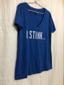 Next Level Blue V Neck T Shirt
