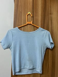 Blue Crop Top