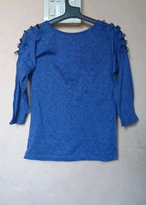Adidas Blue Trefoil Top