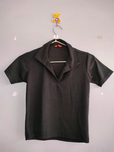 Black Polo Top