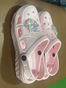 Pink Clogs with Charms