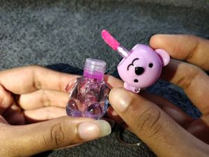 Cute Bear Lip Gloss Keychain (New)