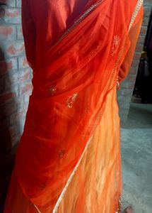 A New Gown Orange Colour
