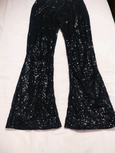 Sequin Bellbottom Pants