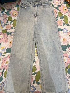 Straight Leg Denim Jeans