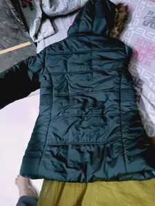 teal green Puffer winter Jacket