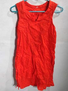 Sleeves Kurta🌈🌈 | Orange Kurti