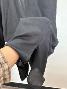Stylish Black Button-Down Top