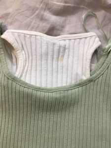 Cute Green Ribbed Top