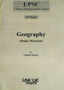 Upsc Unique Academy Geography Notes....