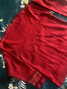 Maroon Sweater With Madla Print