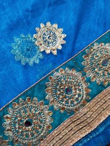 Blue Embroidered Lehenga Choli